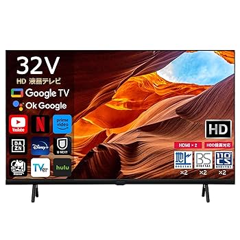 テレビ 32型 液晶テレビ ダブルチューナー 32インチ Amazon | [スマートテレビ] 32インチ 液晶テレビ SmartTV